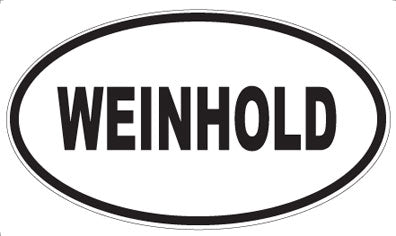 WEINHOLD - Oval Sticker