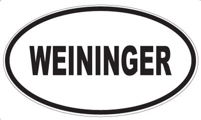 WEININGER - Oval Sticker