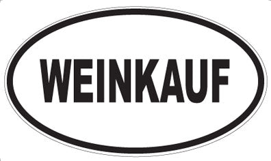 WEINKAUF - Oval Sticker