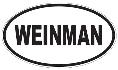 WEINMAN - Oval Sticker