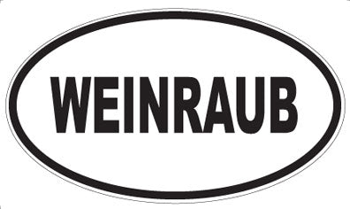 WEINRAUB - Oval Sticker