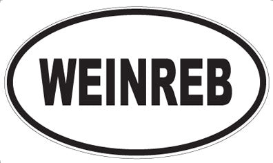WEINREB - Oval Sticker