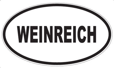 WEINREICH - Oval Sticker