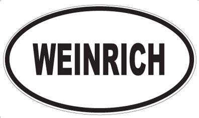 WEINRICH - Oval Sticker