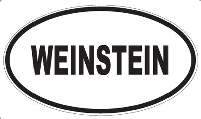 WEINSTEIN - Oval Sticker
