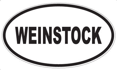 WEINSTOCK - Oval Sticker