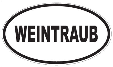WEINTRAUB - Oval Sticker