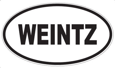 WEINTZ - Oval Sticker