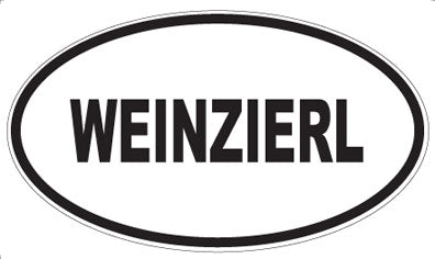 WEINZIERL - Oval Sticker