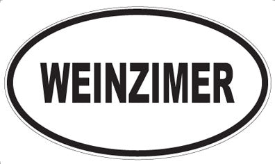 WEINZIMER - Oval Sticker