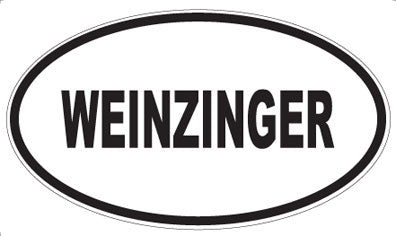 WEINZINGER - Oval Sticker