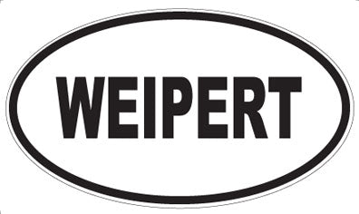 WEIPERT - Oval Sticker