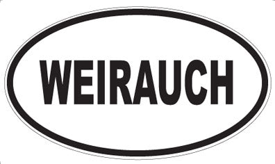 WEIRAUCH - Oval Sticker