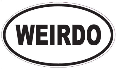 WEIRDO - Oval Sticker