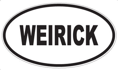 WEIRICK - Oval Sticker
