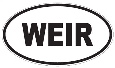 WEIR - Oval Magnet