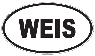 WEIS - Oval Sticker