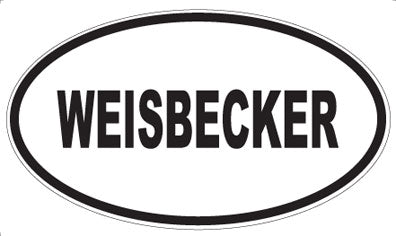 WEISBECKER - Oval Sticker