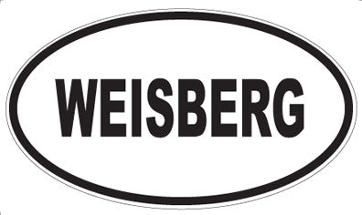 WEISBERG - Oval Sticker