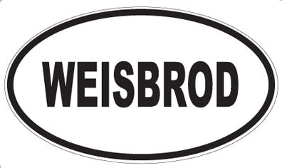 WEISBROD - Oval Sticker