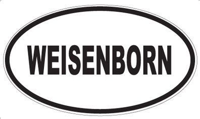 WEISENBORN - Oval Sticker