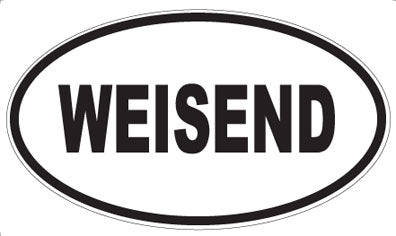 WEISEND - Oval Sticker