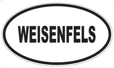 WEISENFELS - Oval Sticker