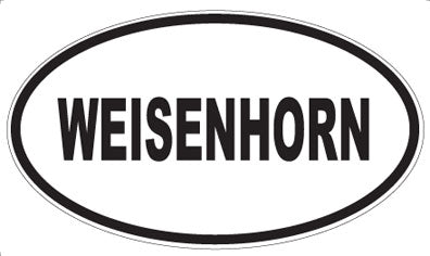 WEISENHORN - Oval Sticker