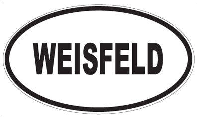 WEISFELD - Oval Sticker