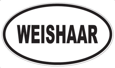 WEISHAAR - Oval Sticker