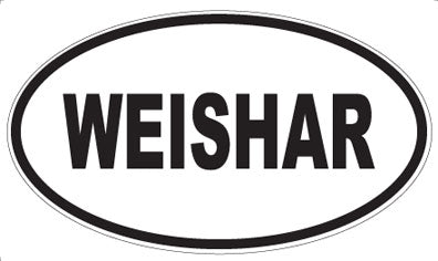 WEISHAR - Oval Sticker