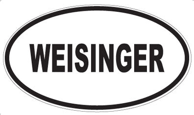 WEISINGER - Oval Sticker