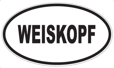 WEISKOPF - Oval Sticker