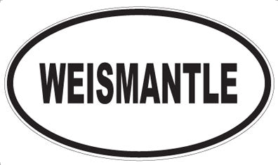 WEISMANTLE - Oval Sticker