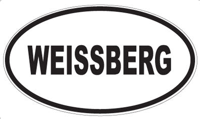 WEISSBERG - Oval Sticker