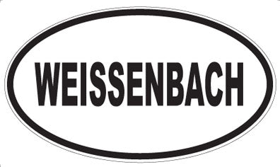 WEISSENBACH - Oval Sticker
