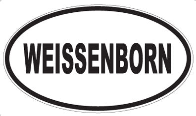 WEISSENBORN - Oval Sticker