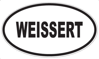 WEISSERT - Oval Sticker
