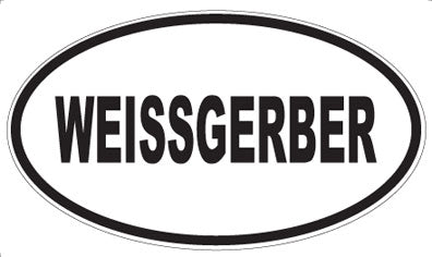 WEISSGERBER - Oval Sticker