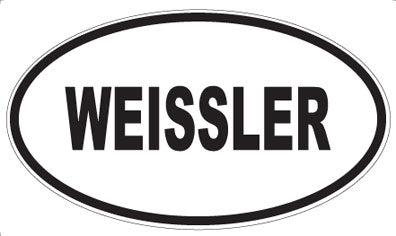WEISSLER - Oval Sticker