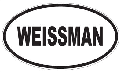 WEISSMAN - Oval Sticker
