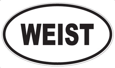 WEIST - Oval Sticker