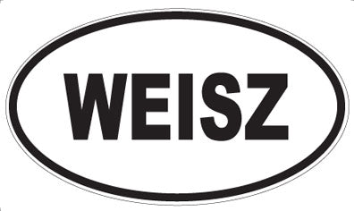 WEISZ - Oval Sticker