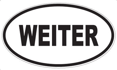 WEITER - Oval Sticker