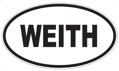 WEITH - Oval Sticker