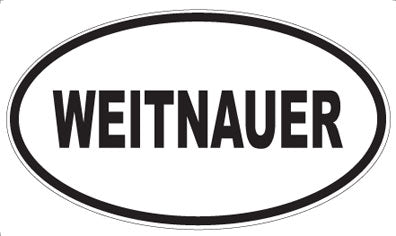 WEITNAUER - Oval Sticker