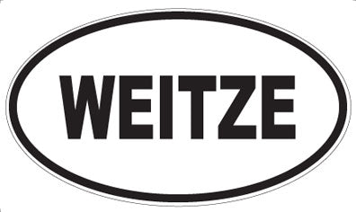 WEITZE - Oval Sticker