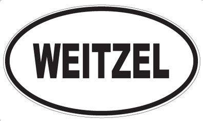 WEITZEL - Oval Sticker