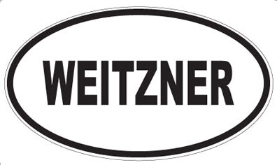 WEITZNER - Oval Sticker