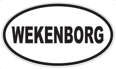 WEKENBORG - Oval Sticker